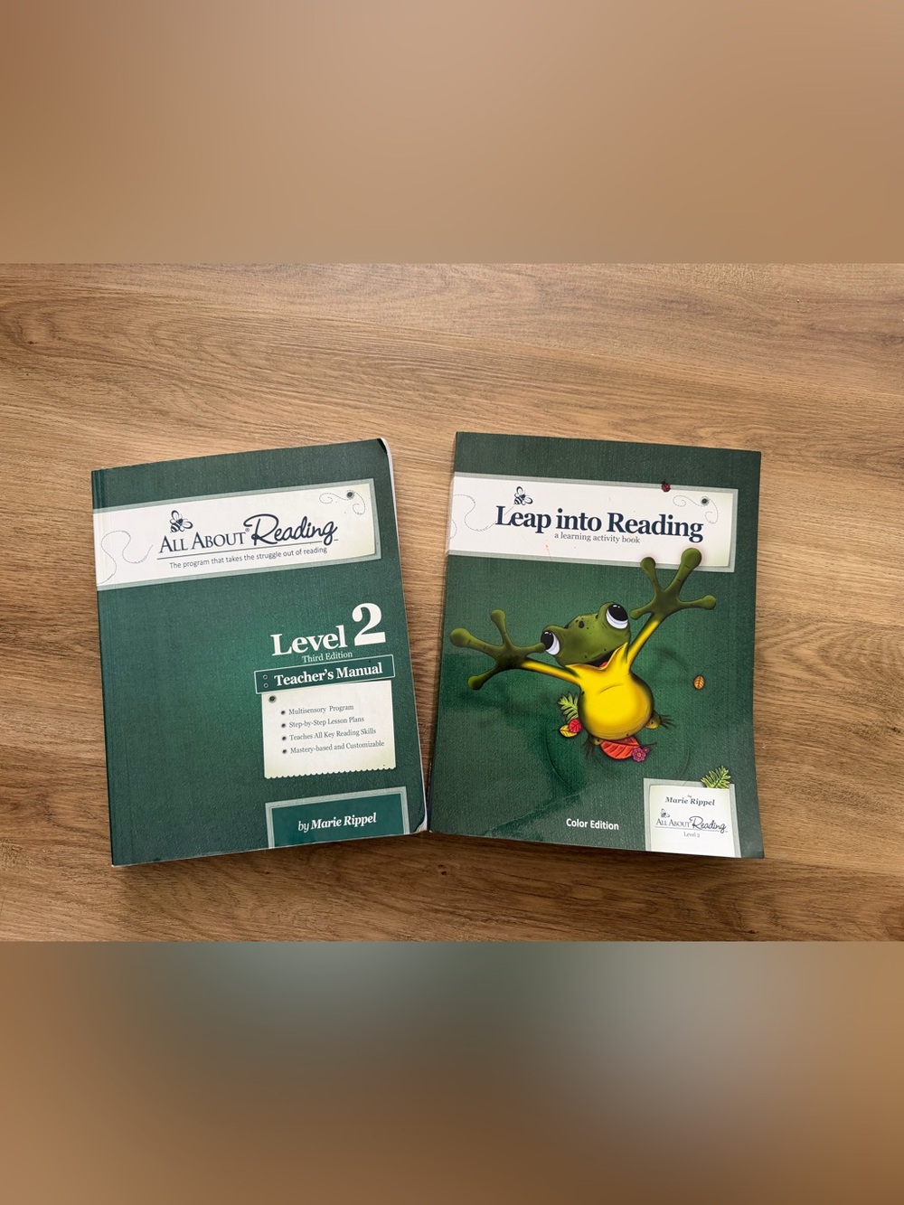 All About Reading Level 2 & Leap Into Reading Set - Green Covers